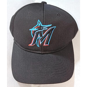 Miami Marlins Hat Official Youth Baseball Cap MLB Adjustable Strapback OC Sports